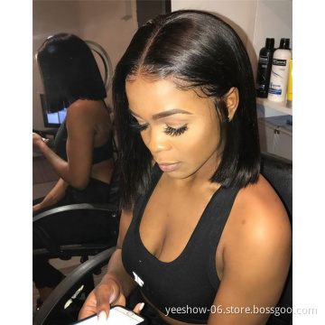frontal brazilian loose wave balayage bob hair indian red 8 inch lace front wig for braiding